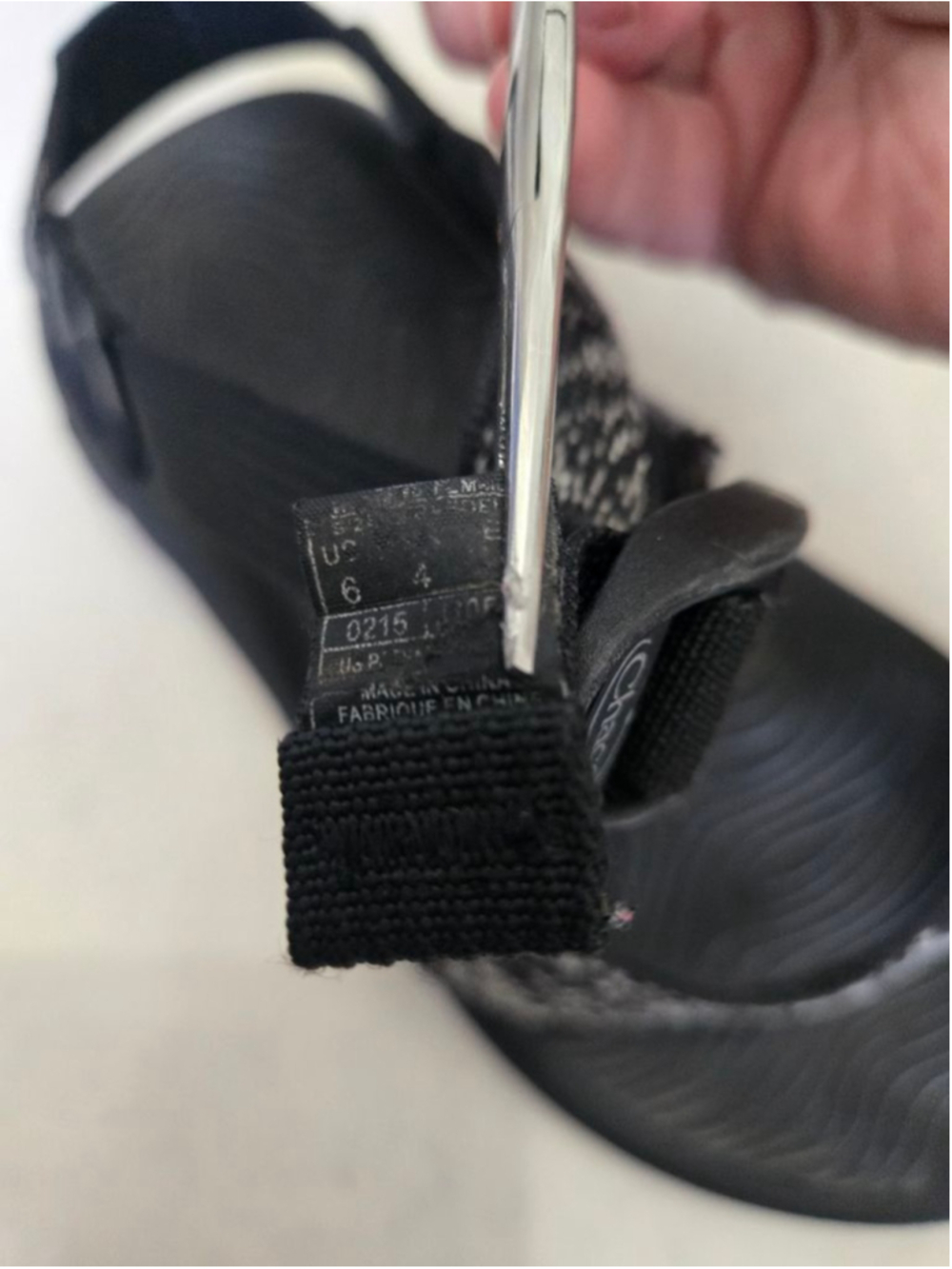 Women's Chaco Sandals Size 6 Black and White - Picture 5 of 12